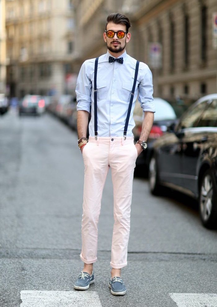 tenue homme bretelle