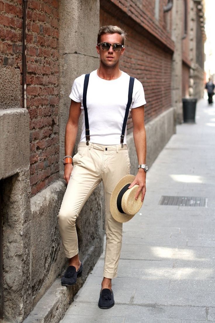 tenue homme bretelle