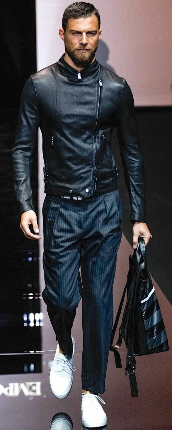 comment porter veste en cuir homme