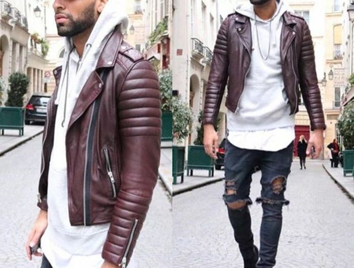 comment porter veste en cuir homme