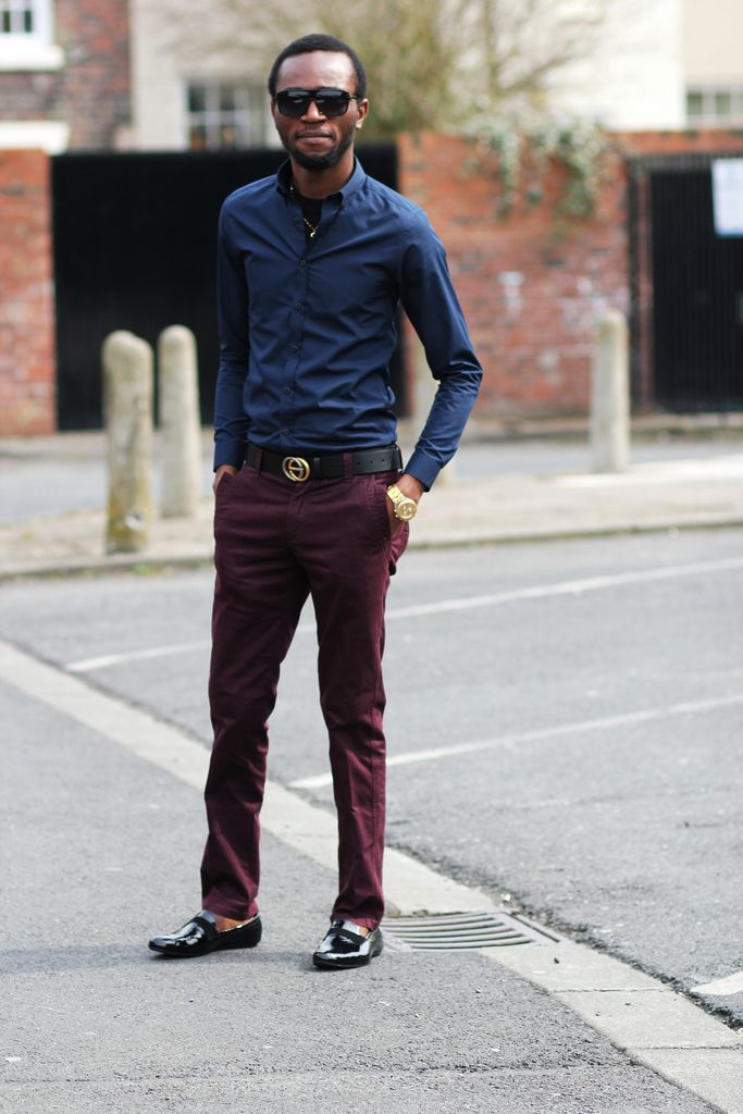 chino bordeaux homme