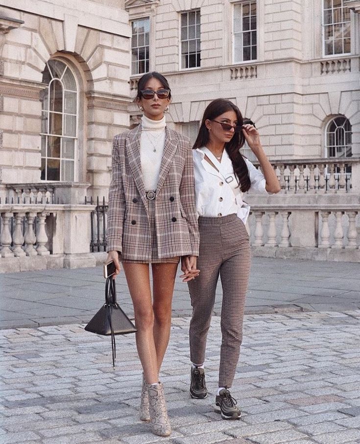 look blazer a carreaux