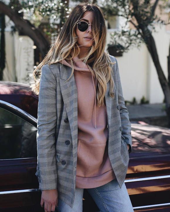 look blazer a carreaux