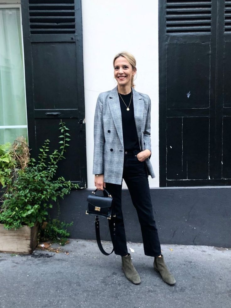 look blazer a carreaux