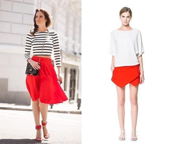 look jupe rouge hiver