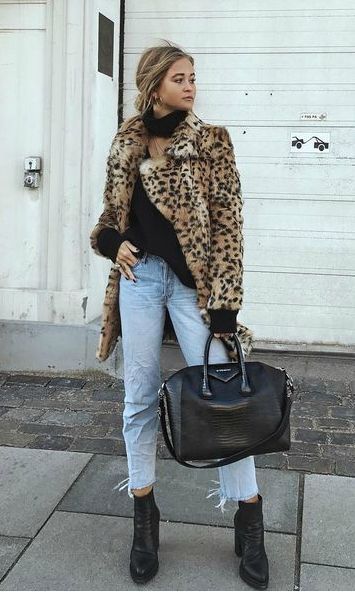 comment porter le manteau leopard