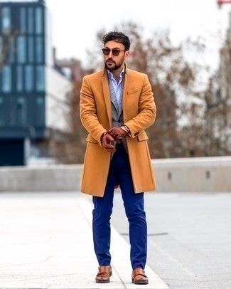 comment porter un manteau bleu marine
