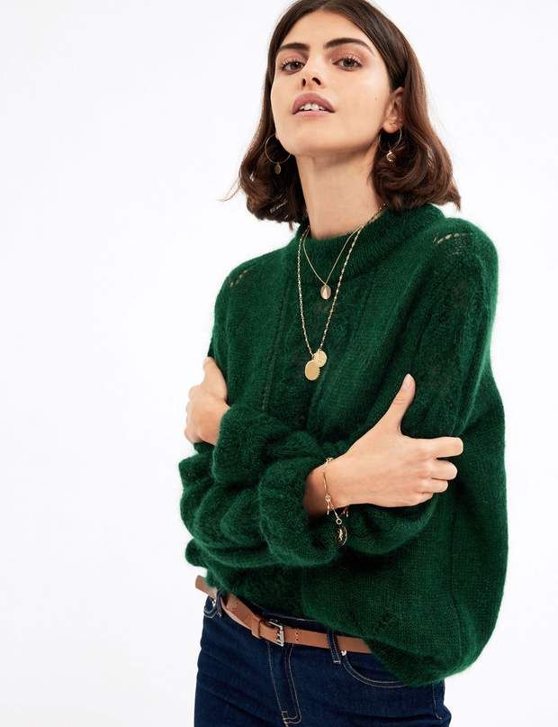 quoi mettre avec un pull vert