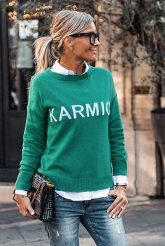 quoi mettre avec un pull vert