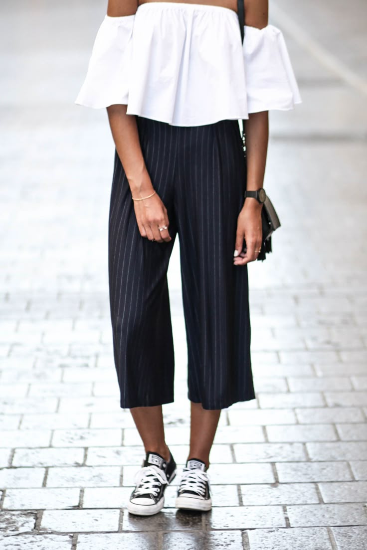 avec quoi porter un pantalon à rayures