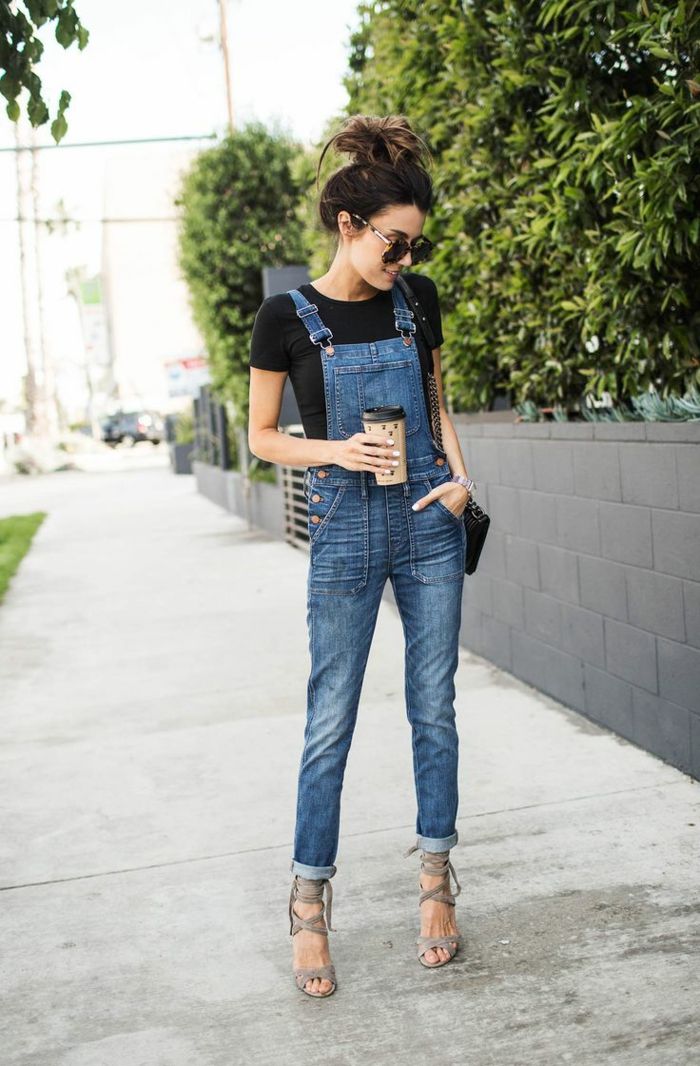 look femme salopette