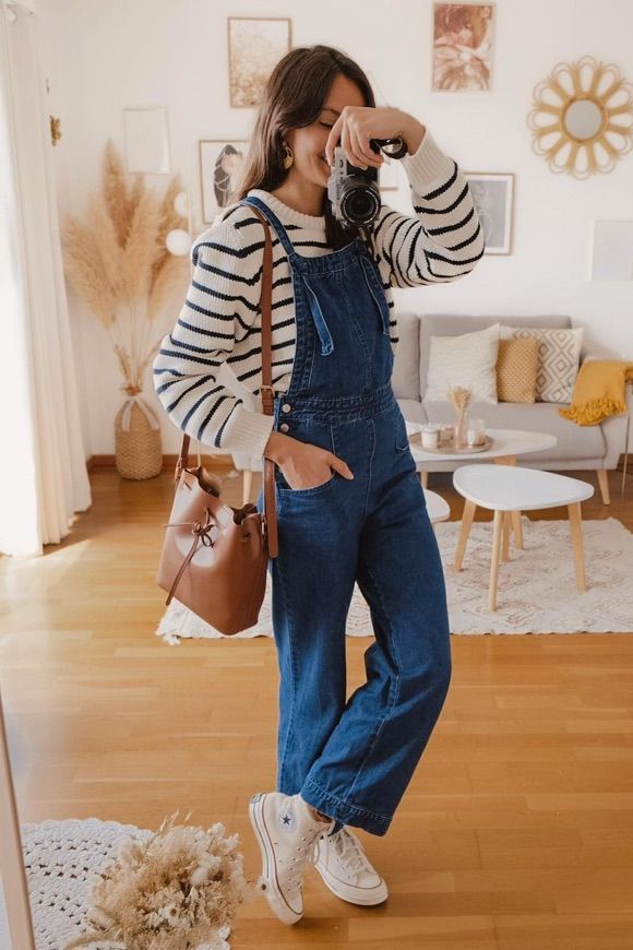 look femme salopette