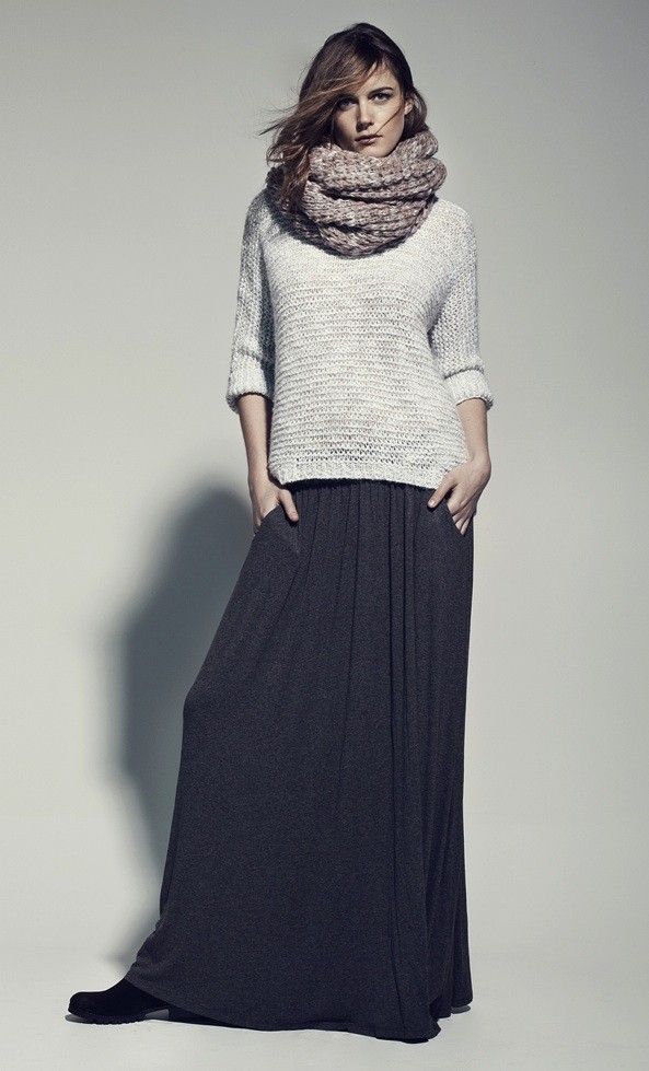 tenue jupe en laine