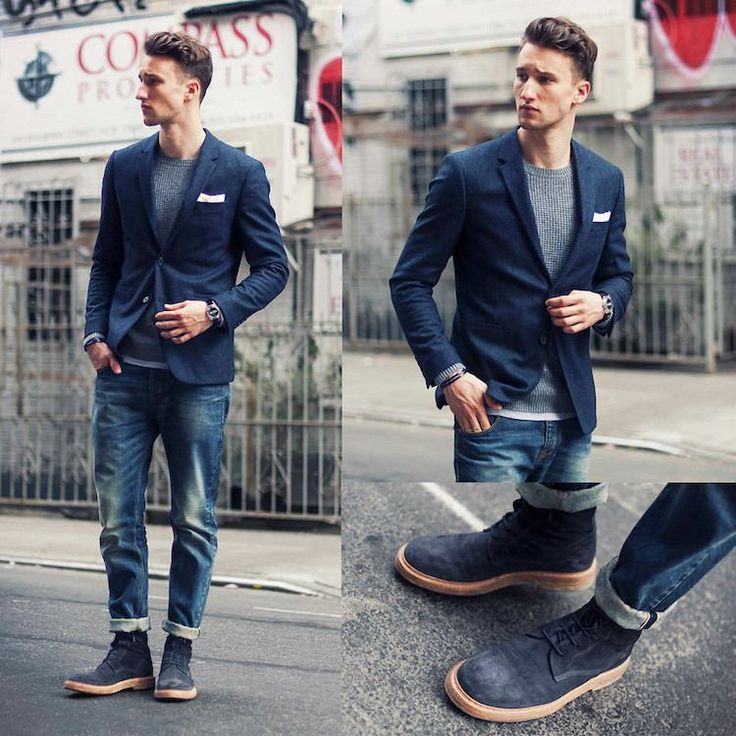 Le blazer homme se porte avec un jean et avec une très grande