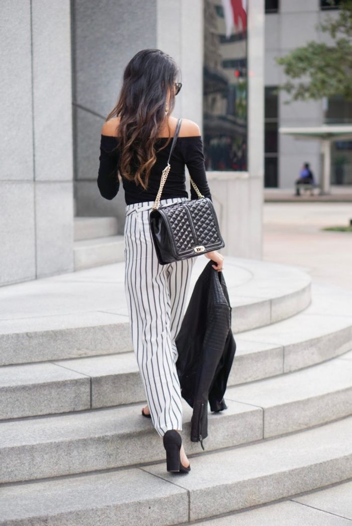 avec quoi porter un pantalon à rayures
