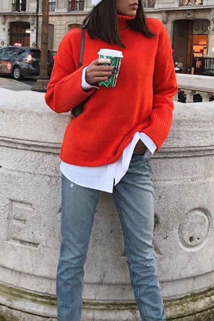 tenue sweat rouge