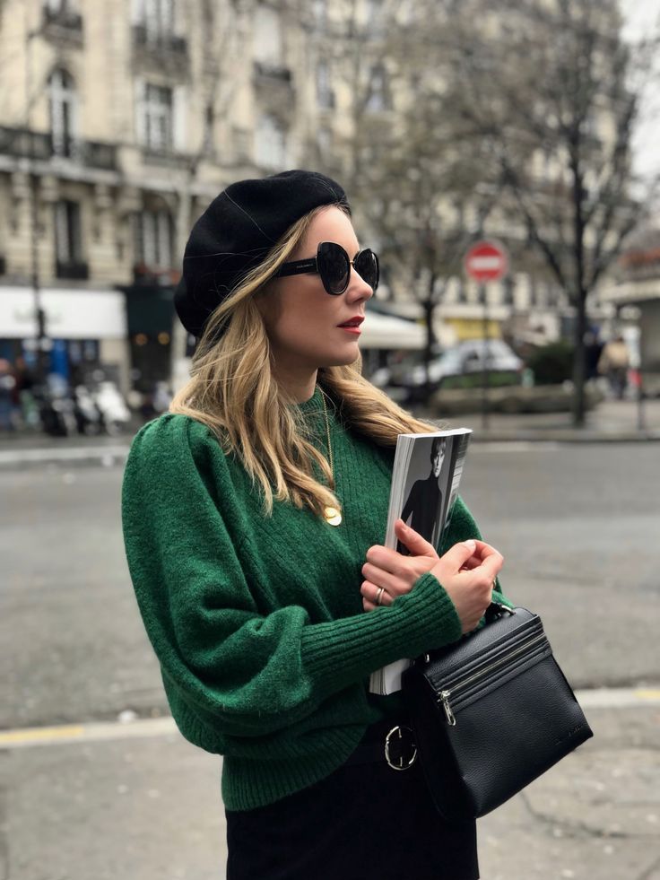 quoi mettre avec un pull vert