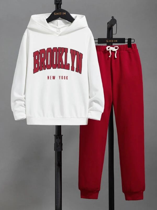 tenue sweat rouge