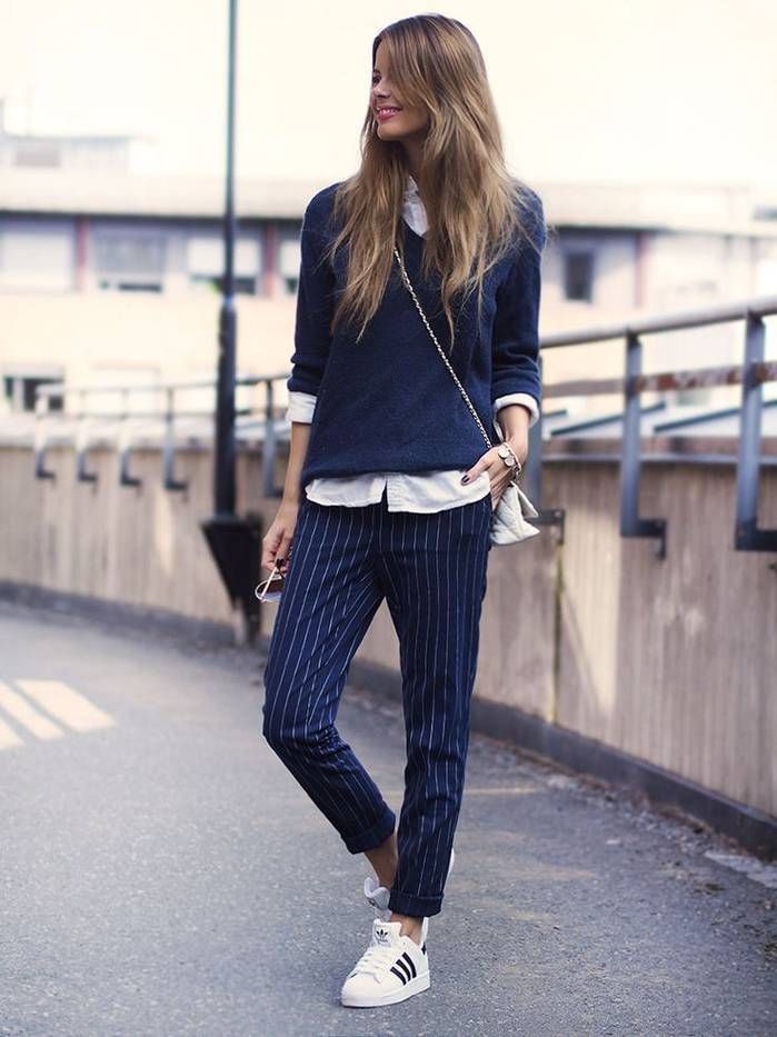 avec quoi porter un pantalon à rayures